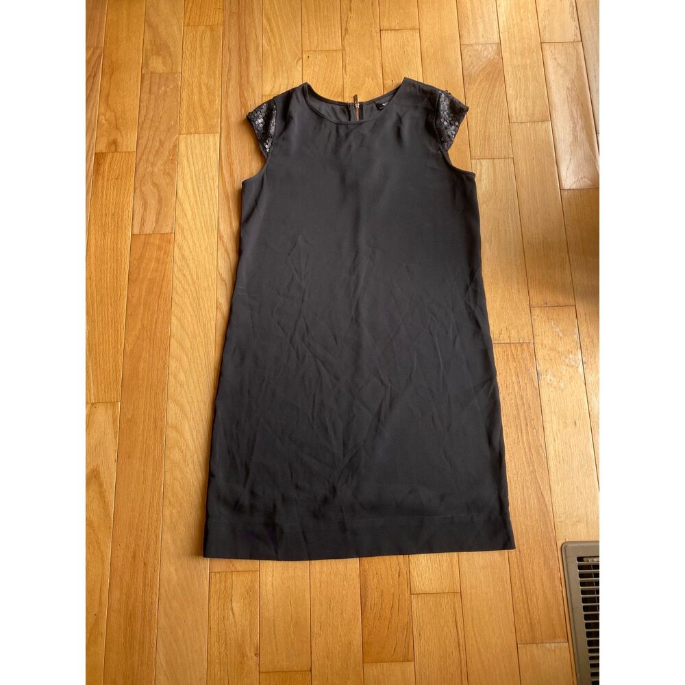Mossimo Black Dress~Sequined Cap Sleeves S/P